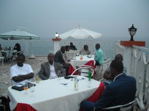 Last year celebration. @Cap Kivu Hotel, Goma
