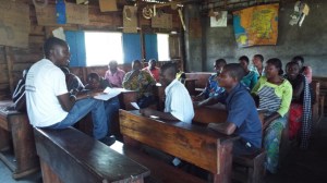 Arsene is talking to the youth