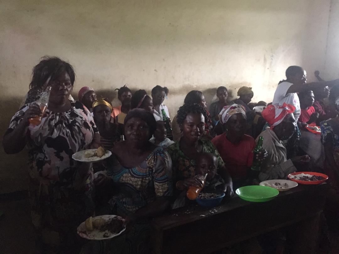 Rudi picture: Some of mothers of the Rudi children celebrating.