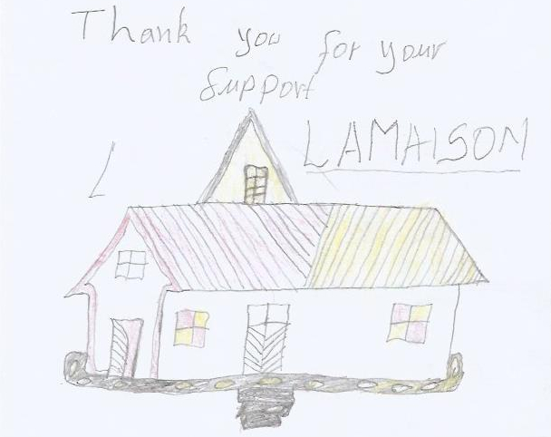 Picture of A House Drawn By One of the Rudi Education Sponsored Students